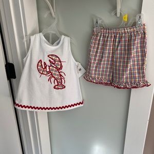 The Bailey Boys lobster girls short set 3t nwt